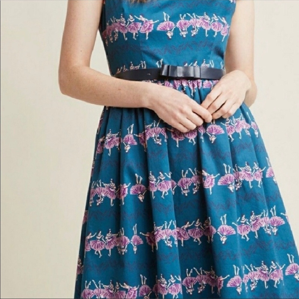 Modcloth Blue Ballerina Dress